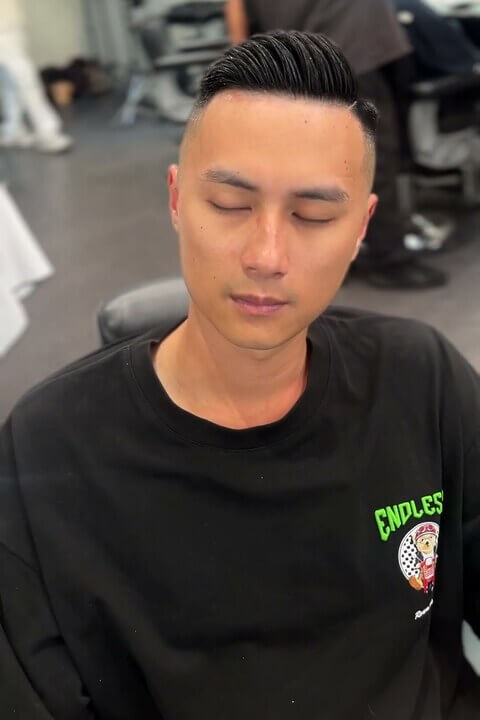 經典油頭 手棒燙